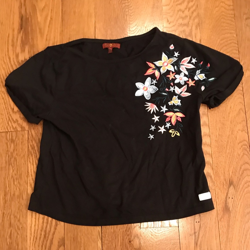 Seven for all mankind embroidered top